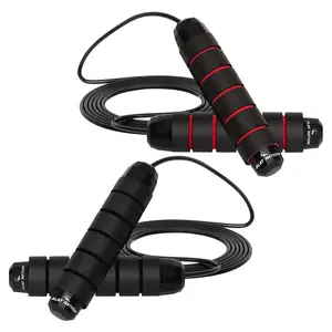 Adjustable Jump Rope for Men Women Kids 10 Feet Length Polypropylene Alloy Steel Polyvinyl Chloride Memory Foam Cardio Training Equipment