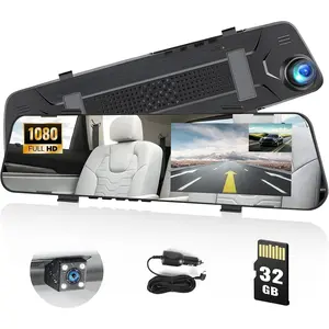 Mirror Dash Cam for ,4.5" Rear View Mirror 1080P Front and Rear View Dual Cameras,Super Night Vision,Parking Assistance,G-Sensor,24H Parking ,  Backup Camera Free 32GB Card