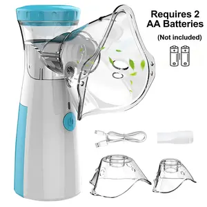 Portable Nebulizer for Breathing Problem, Handheld Mesh Nebulizer Machine for Adults and Kids, Efficient Atomization Ultrasonic Nebulizer for Home and Travel Use