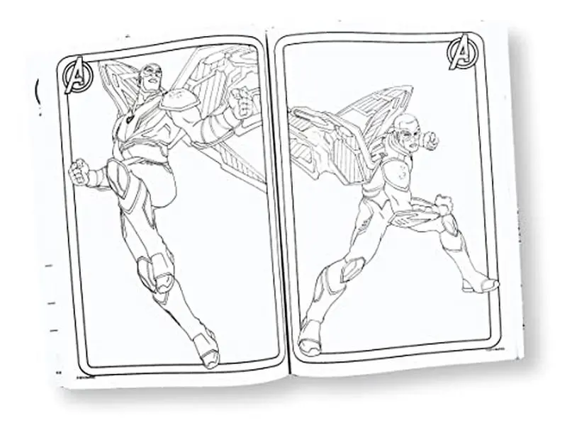 USED Book - Marvel Avengers Gigantic Coloring and Activity Book by Bendon 192 Pages Iron Man, Hawkeye, Thor, Nick Fury, Captain America by unknown author (Paperback)