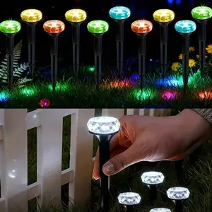 Solar outdoor decorative light strip, solar path light, torch shaped solar garden light 10/20 LEDs, 3 color modes, 8 lighting modes, IP44 waterproof, no wiring required - solar outdoor decoration for courtyards, gardens, passages, and terraces