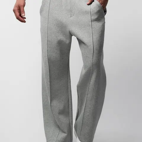 Fioboc Men's CozySpacer Straight Leg Slacks - Fall Winter Business Casual Essential Male Clothing, 79% Premium Cotton Soft Breathable Structured Wrinkle-Resistant Shape-Retention Durable Woven Piece-Dyed Pants