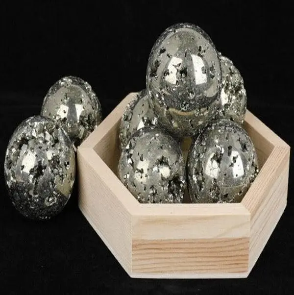 Natural Pyrite Raw Stone Balls Shape Mineral Energy Crystals