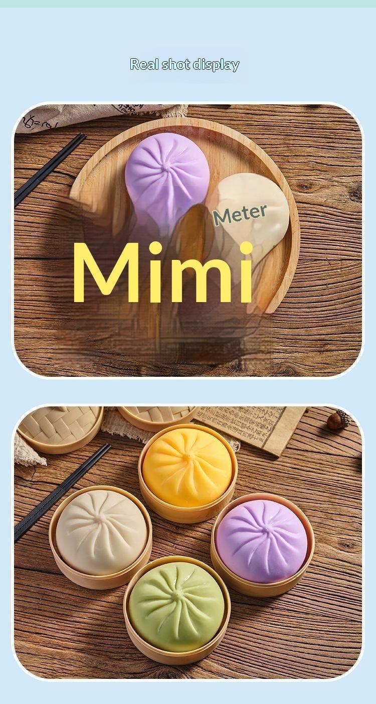 Dumpling Squishy - Highly realistic food modeling clay, with a sweet flavor and the ability to slowly spring back. Made of soft TPR material and soft moldable silicone, it helps relieve stress. An Easter gift suitable for children to exchange as presents