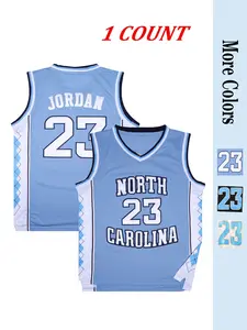 Men's Basketball Jersey Number 23 Embroidered Quick Dry Sports Wear, Sportswear Top, Sports Top, Jersey Shirts, Casual Loose Fit Outdoor Athletic Shirt, Sports Clothing for All Seasons
