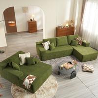 Cloud Velvet Green Right Chaise