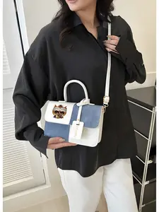 Crossbody bag—Michael Jackson—Single shoulder crossbody bag for women, fashionable and versatile, with multiple pockets and adjustable shoulder straps with zipper closure