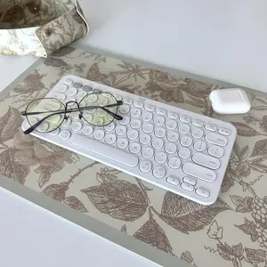 Floral Pattern Mouse Pad, Waterproof & Non-slip Keyboard Mat, Desk Mat for Home Office, Gaming Mouse Pad, Office Accessories