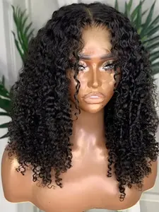 22 Inch Long Soft Kinky Curly Wig, 180 Density Lace Front, Pre-Combed Baby Hair, Suitable for Women Daily Use, All Seasons