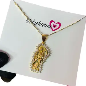 Rhinestone Santisima Necklace