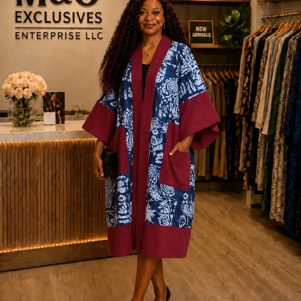 WOMEN SHORT KIMONO DRESS