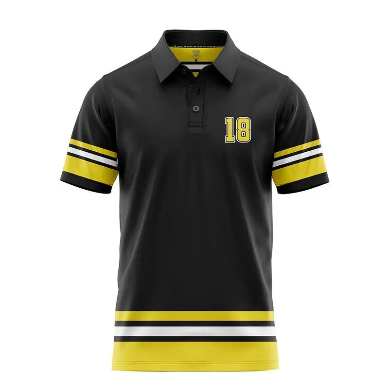 Parody Gilmore 18 Polo Shirt – Be Happy, Regular Fit Breathable Athletic Top with 3-Button Placket, Shortsleeve
