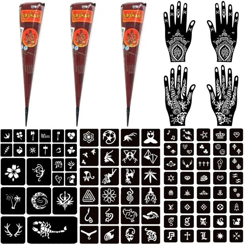 Temporary tattoo set, semi-permanent tattoo pen, NorthFeng gel (suitable for women, men and children), homemade art painting party gift