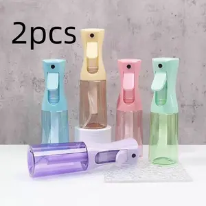 Large Capacity High Pressure Oil Sprayer, Fine Mist Continuous Spray Bottle Set, Glass Oil Mister for Air Fryer BBQ, Plastic Water Sprayer
