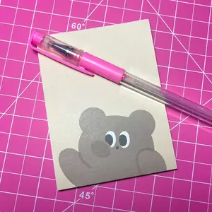 Teddy Bear Notepad - Kawaii, Cute, Notebook, Memo, Notes, Stationary Metal
