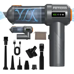 3-in-1 Folding Cordless Vacuum - Handheld Mini Vac for Car & Home | 90° Flex Head for Tight Crevices, Pet Hair & Keyboards | 35 Min Runtime, 200ml Capacity & Washable Filter | Portable Cleaning Tool