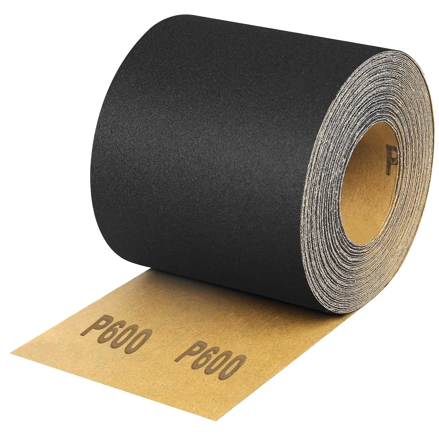 600 Grit Sandpaper Roll, 3-2/3" Wide 11 Yard Wet Dry Silicon Carbide Longboard Sand Paper for Automotive Metal  Sanding&Polishing