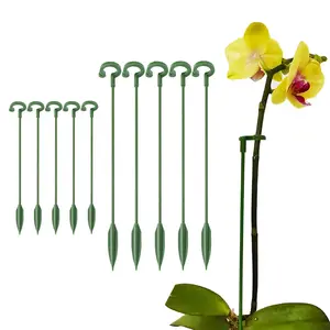 Garden Bonsai Orchid Stand, Butterfly Orchid Support Pole Plant Pot Flower Protector Rack Fixed 5pcs, Garden Gardening Supplies