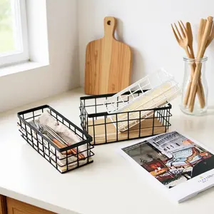 Iron Storage Box, Cosmetic Organizer, Bathroom Tabletop Wall-Mounted Shelf, Wall-Mounted Storage Rack, Wall-Mounted Bead Organizer