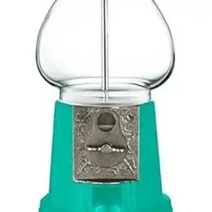 Classic TURQUOISE 15" Tall Metal Gumball/Candy with 1 lb. of Gumballs