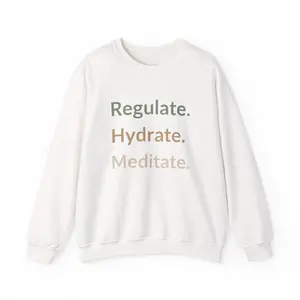 Meditation Sweatshirt, Relaxation Crewneck Jumper, Yoga Pullover, Mindfulness Hoodie, Stress Relief Top