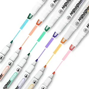 Highlighter Marker Pen, 6 Counts Clear View Tip Highlighter Marker Pen, Colorful Pen for Students Bible Study School Office