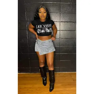 Denim Skort