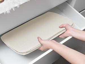 Lifewit 50L Slim Laundry Hamper Basket with Lid, Narrow Collapsible Clothes Storage, Easy Transport with Long Handles, Compact Design for Space Saving