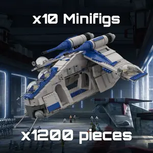 501st Clone Republic Gunship 1200pcs Compatible Building Kit