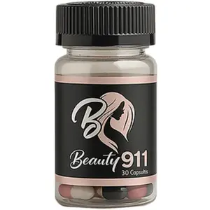 Beauty 911 | Daily Beauty Support Capsules | Hair, Skin & Nails Formula (30 Capsules) Supplement Edible