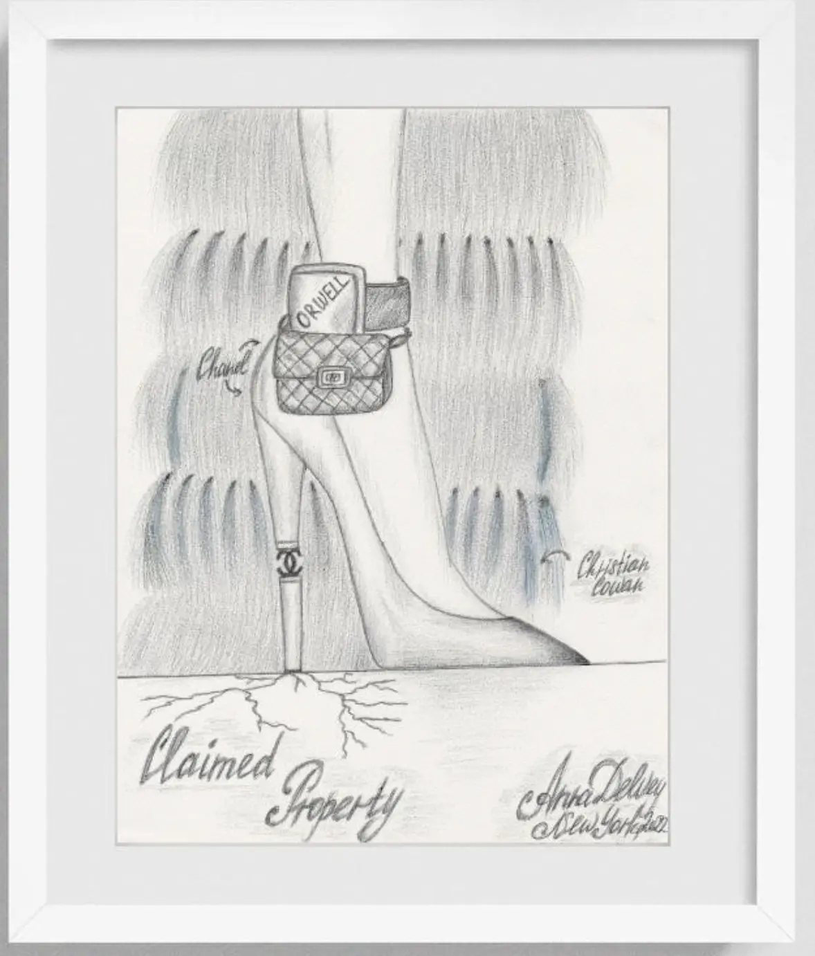 Anna Delvey Limited Edition Signed Prints by Anna Delvey – The Allegedly Collection Claimed Property Artistic Decor Artwork Set Tape Decoration Ornaments Photo Room Wall
