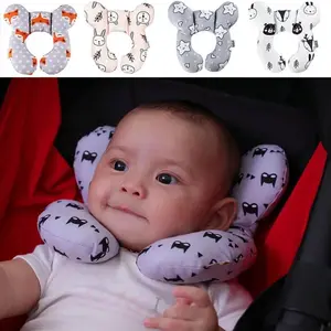 New Baby Pillow Protective Travel Car Seat Head Neck Support Pillows Newborn Children U Shape Headrest Toddler Cushion 0-3 Years