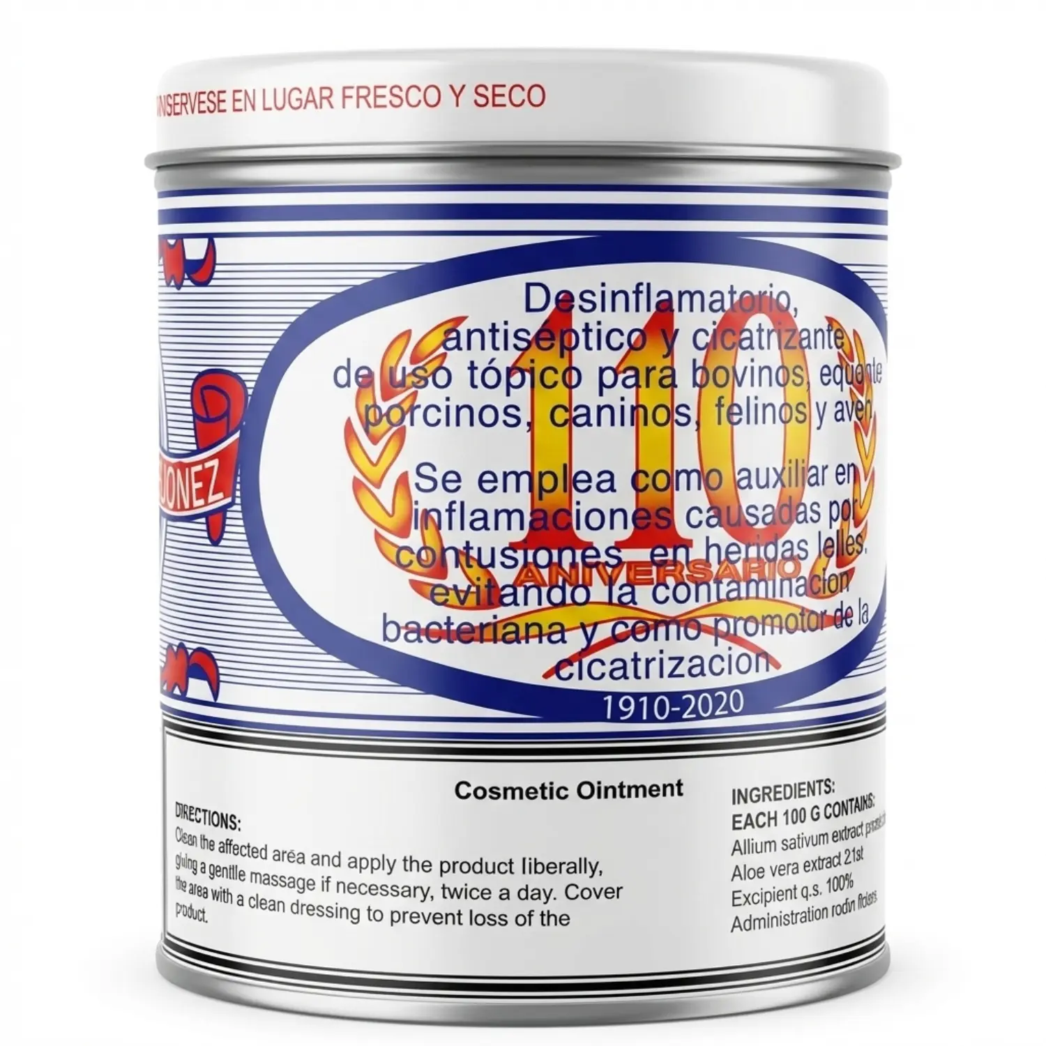 Veterinary Ointment La Tia 250 gr - Unguento Veteririo de La Tia 250gr, Cosmetic Ointment