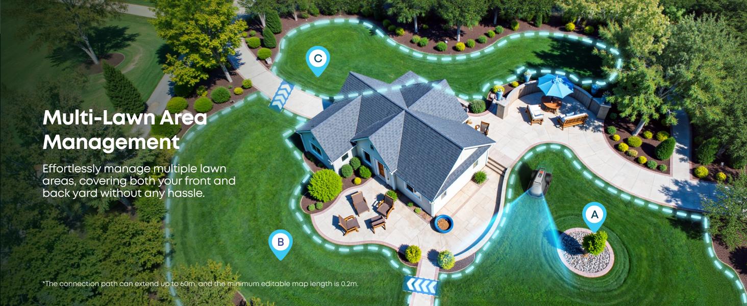 eufy Robot Lawn Mower E18, No Wire, No RTK, No Signal Issue, Hands-Free Auto Mapping, Precise Obstacle Avoiding, Reliable Lawn Maintenance, Worry-Free Experience