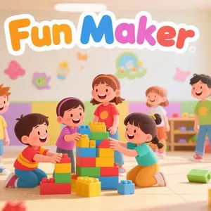 Fun - filled Makers shop logo