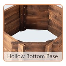 VINGLI Wooden Wishing Well Outdoor Planters, Well Covers for Yard with 2/4 Reinforced Rods, Height Adjustable Hanging Bucket, Rustic Flower Pot Home Decor for Outside Patio Garden