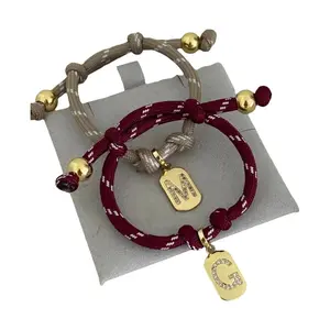 KKBEAD 26 Letter Initial Charm Bracelet – A–Z Alphabet Adjustable Bracelet for Women Gift