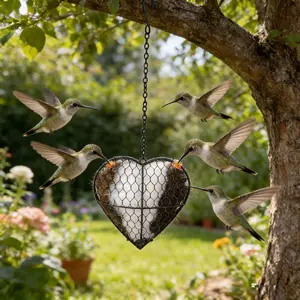 Hot Selling Practical Portable Trendy Bird Nesting Heart Outdoor Decor, Garden Yard Decoration, Unique Design, Easy to Carry