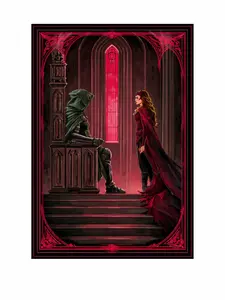Doom vs. Scarlet Witch Art Print: Semi-Gloss Cardstock Poster