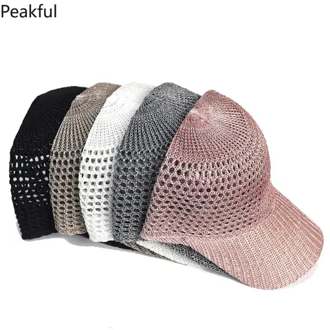 Casual Quick Drying Mesh Baseball Cap Breathable Adjustable Sun Hat UV Protection Ultrathin Sun Visor Cap Unisex