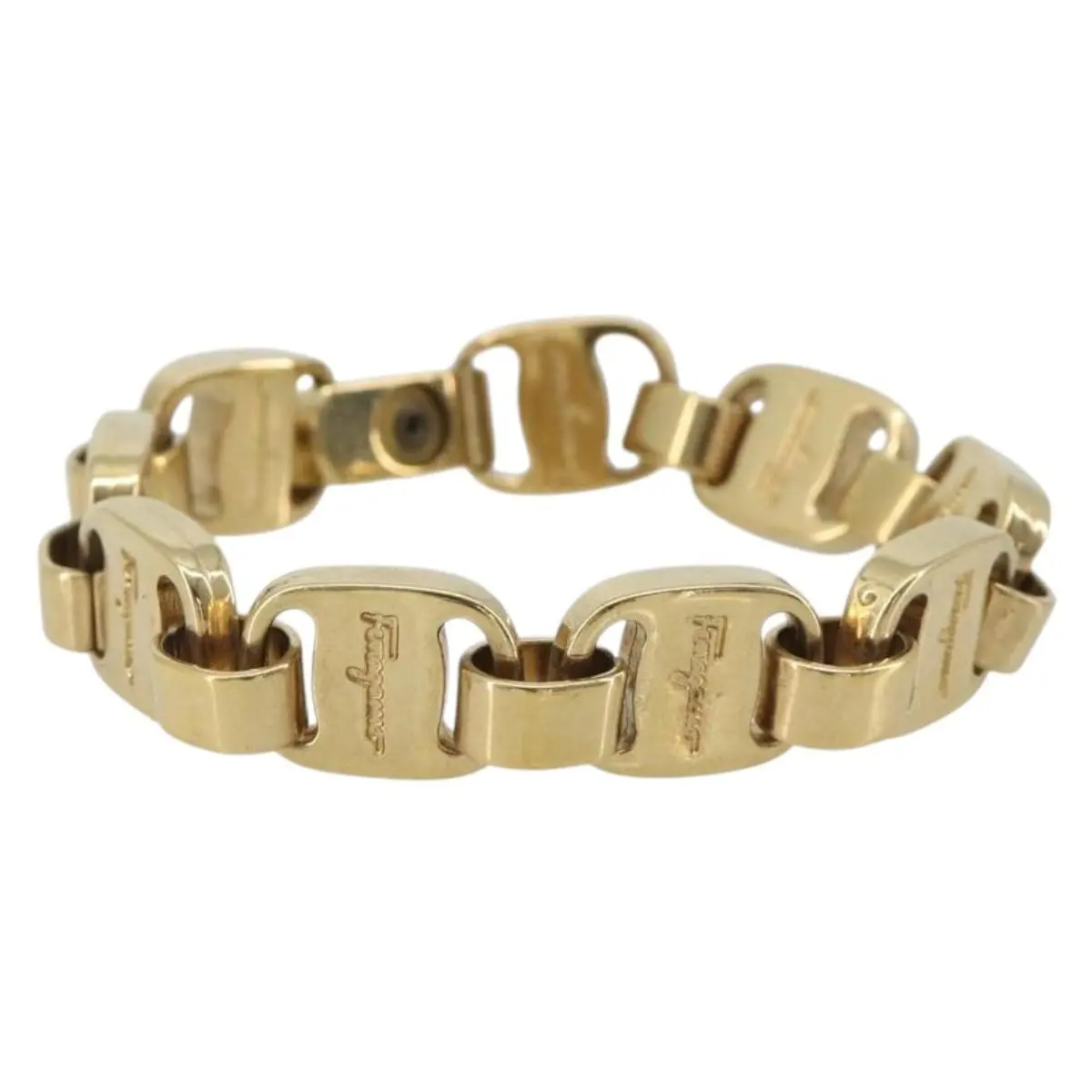 Pre-owned JP BA13863A Salvatore Ferragamo Vala Bracelet metal Gold