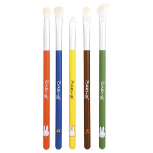 The Creme Shop Miffy, Everyday Essentials, Eyeshadow Brush Set + Travel Bag, 6 Pieces