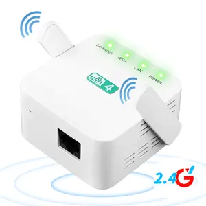 WiFi Range Extender Signal Booster for Home 2.4G Hz WiFi Extender with Ethernet Port Compatible with More Devices Wireless Signal Amplifier 300 Mbps WiFi Repeater Simple design in white