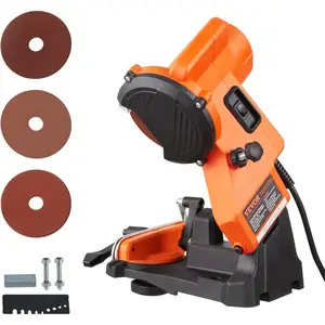 VEVOR Electric Chainsaw Sharpener, 140W Electric Saw Chain Blade Sharpener 5700RPM, Professional Bench Chain Saw Sharpening Tool with 3 Grinding Wheels Fit 0.25 to 0.404 Pitch ChainsVEVOR Super Brand Day