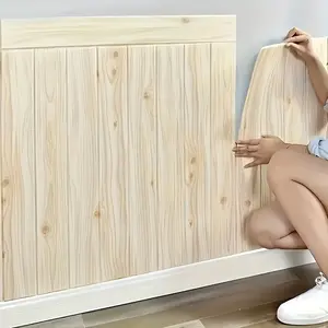 30 Pcs Wood Grain Wall Stickers, Waterproof Self-Adhesive Ceiling Panels, Ideal for Kitchen, Living Room, Bathroom, Office Decor
