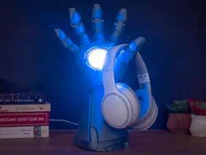 RGB Light Up Repulsor Headphone Stand | Gaming Headset Holder