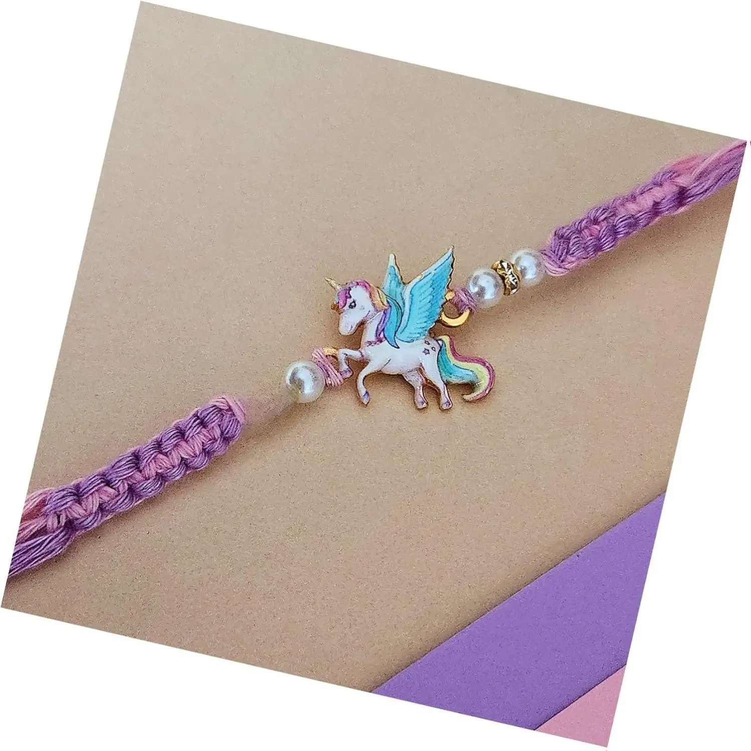Rakhi for Brother: Rakhi for boys,rakhi for girls, handmade bracelet thread rakhi with Free Roli Chawal & Gift Card: Raksha Bandhan Gifts for Brother