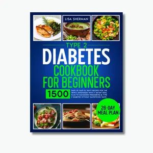 Type 2 Diabetes Cookbook For Beginners: 1500 Days of Easy & Tasty Recipes for the Newly Diagnosed with a 28-Day Meal Plan to Managing Prediabetes & Type 2 Diabetes without Sacrificing Taste