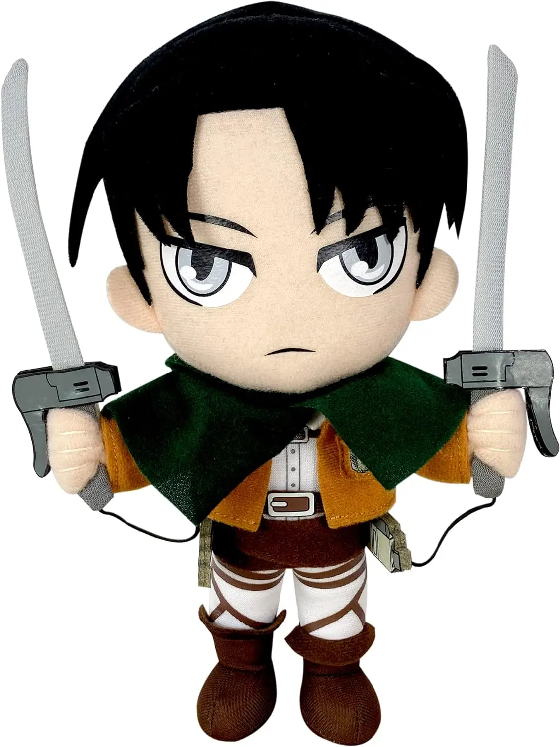 Attack On Titan 9“ Inch Levi Ackerman Soft Plush Figure Anime Stuffed Doll Toy Pad