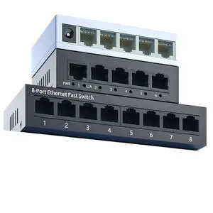100Mbps/1000Mbps plastic case switch, metal case network splitter, intelligent Ethernet monitoring switch